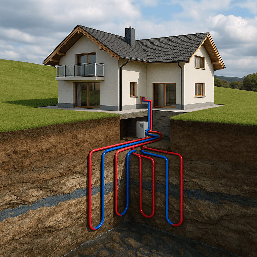 Talajszondás hőszivattyú telepítése Talajszondás hőszivattyú telepítése